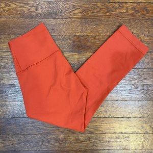 Orange lululemon align pants size 4